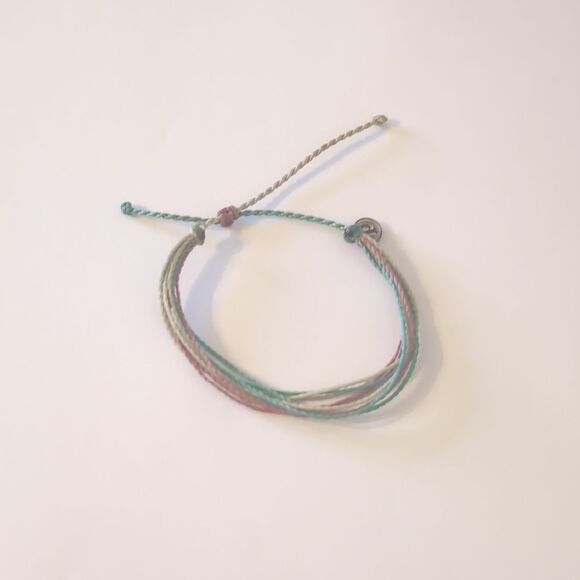 789 Pura Vida Purple White‎ Blue Multi Strand Adjustable Slider Bracelet - Picture 3 of 4